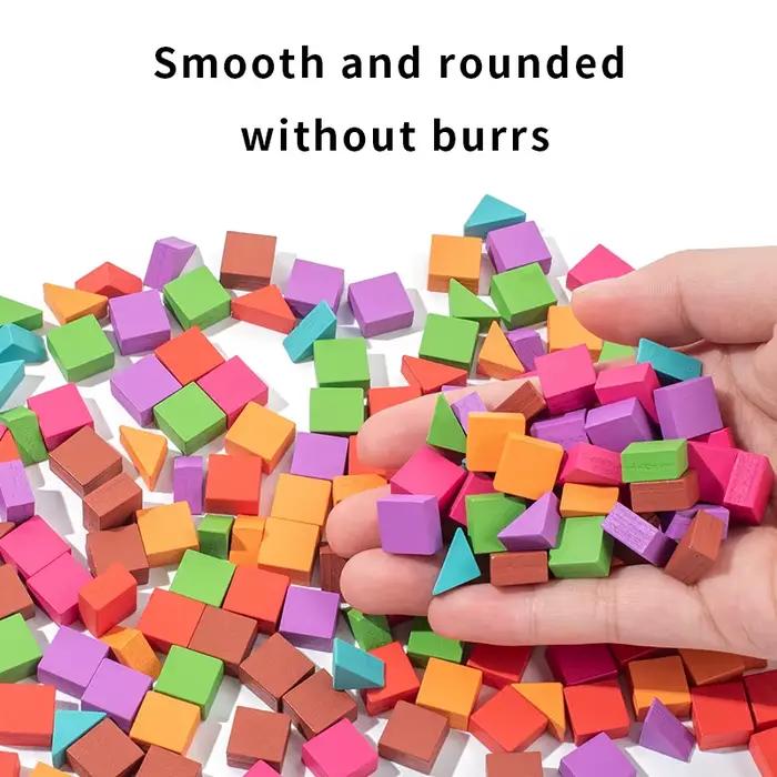 Puzzle en mosaïque de blocs de particules 3D
