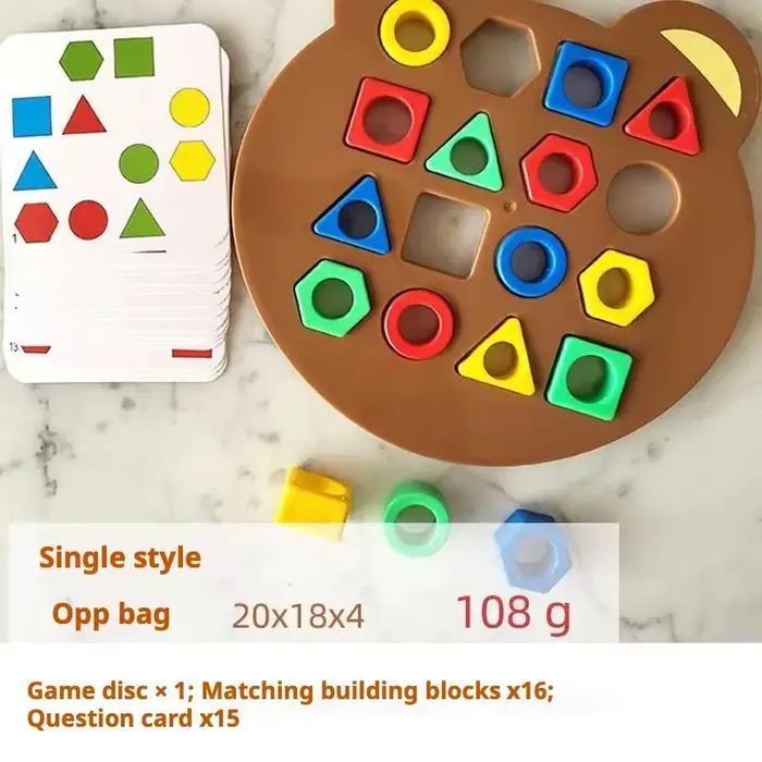 Puzzle assorti de forme géométrique
