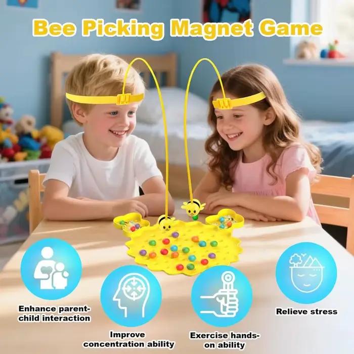 Jeu de société magnétique pour la pêche aux abeilles et aux haricots