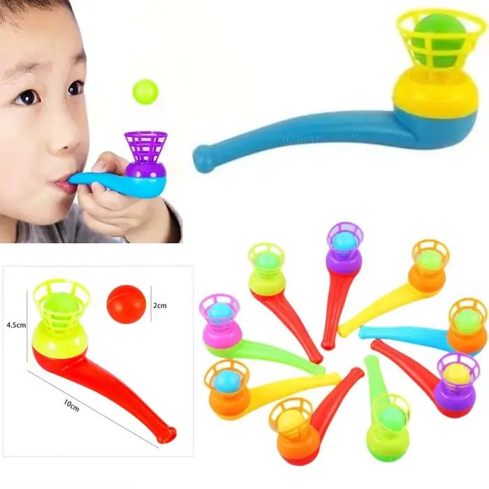 5/20 pièces enfants suspendus Blowpipe jeu de Blowball entraînement d'équilibre sensoriel flottant