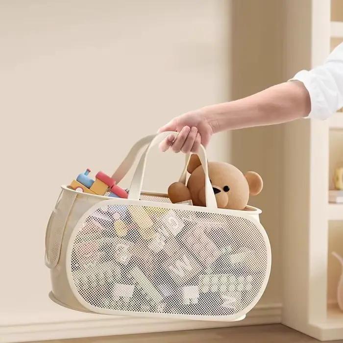 Boîte de rangement de jouets de grande capacité, sac de rangement pour enfants, panier pour organisateur de salle de jeux à domicile