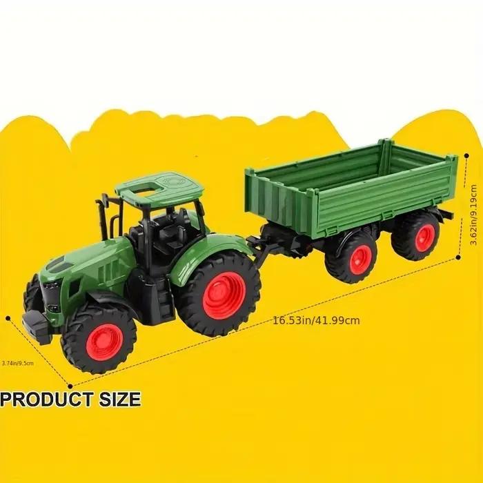Grand jouet de tracteur agricole de 16