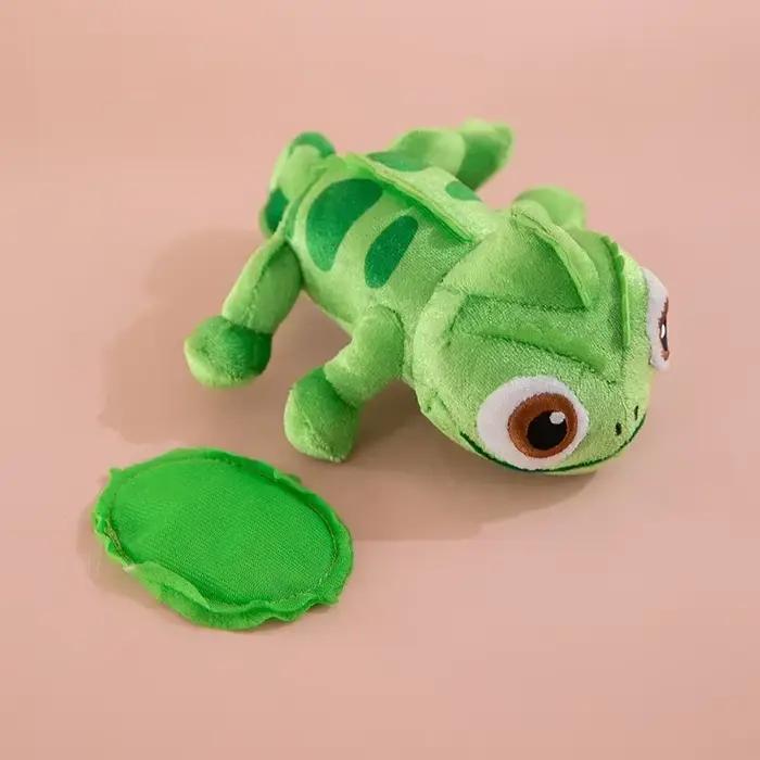 17cm Pascal Raiponce caméléon couché épaule peluche jouet