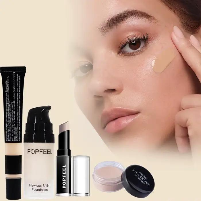 Kit de maquillage tout-en-un, Kit complet de maquillage, cadeau pour femmes et adolescentes, fard à paupières nu, fond de teint, brosse primaire, brillant à lèvres nu