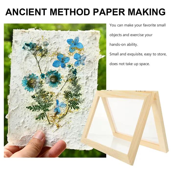 Cadre de fabrication de papier en bois