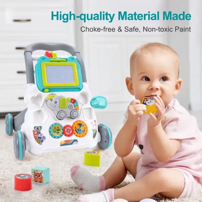 Jouets de marche pour bébé avec musique et tableau à dessin