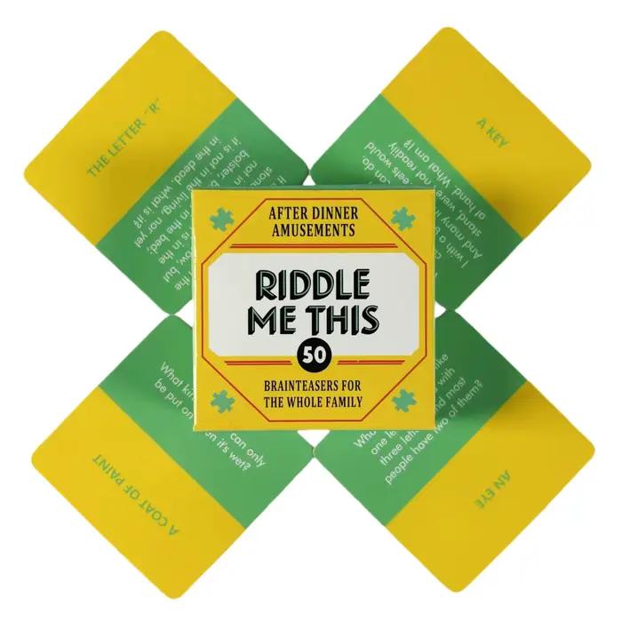 13 Styles Mini jeu de cartes de vérité ou de dés