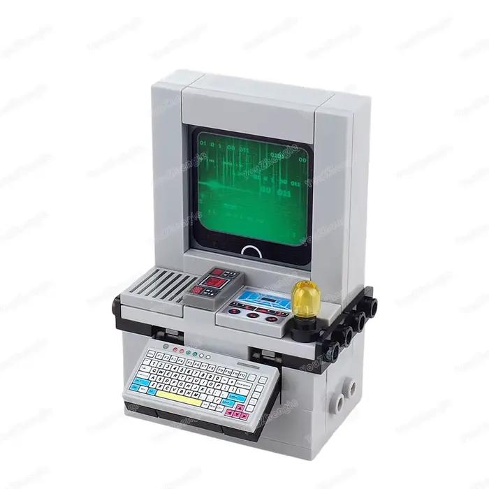 Modèle de terminal informatique à assembler en blocs MOC