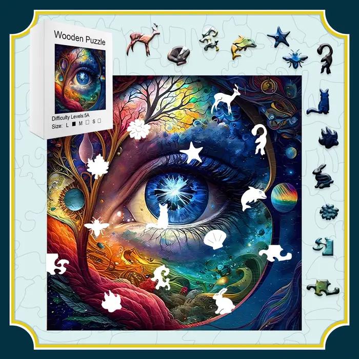 Puzzles en bois pour adultes - Série d'art fantastique (animaux magiques