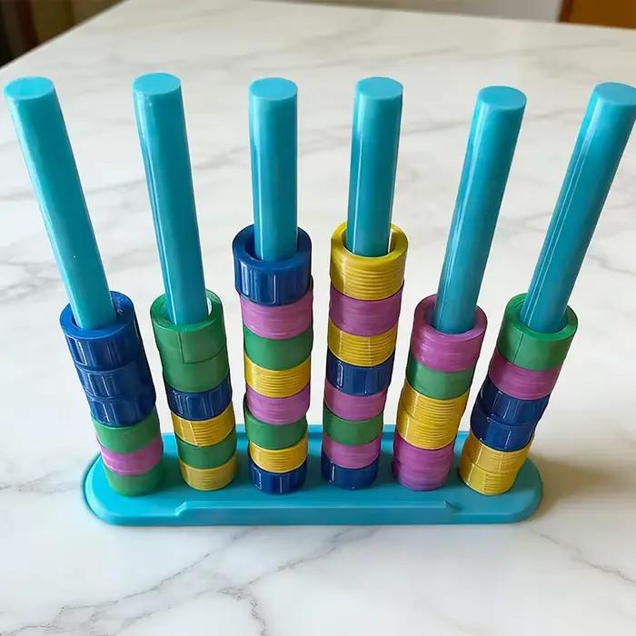 Jeu de société Color Stack Challenge : Jeu de table interactif avec cartes pour l'éveil intellectuel