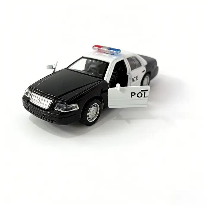 Modèle de voiture de police interactive avec effets sonores et lumineux pour enfants
