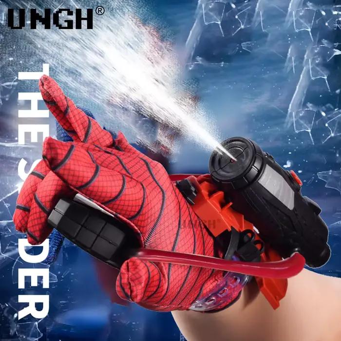 UNGH lanceur d'araignée pistolet à eau été plage poignet jeu de tir jouet en plastique avec gants pour enfants jeu de combat aquatique