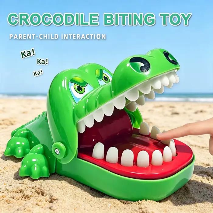 Jouet Crocodile Dentaire : Jeu de Dentiste Alligator qui Mord le Doigt – Jeu Familial Classique