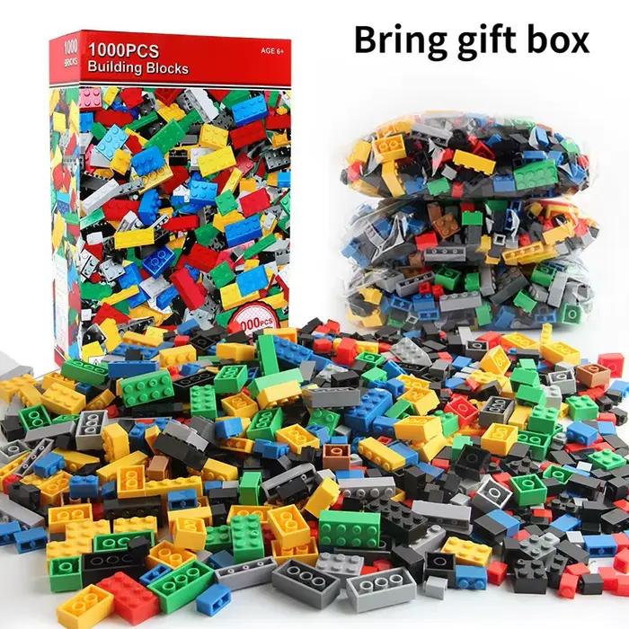 Blocs de construction blocs pour enfants en vrac, ensembles de bricolage créatifs, blocs classiques urbains, jouets éducatifs pour enfants, 1000