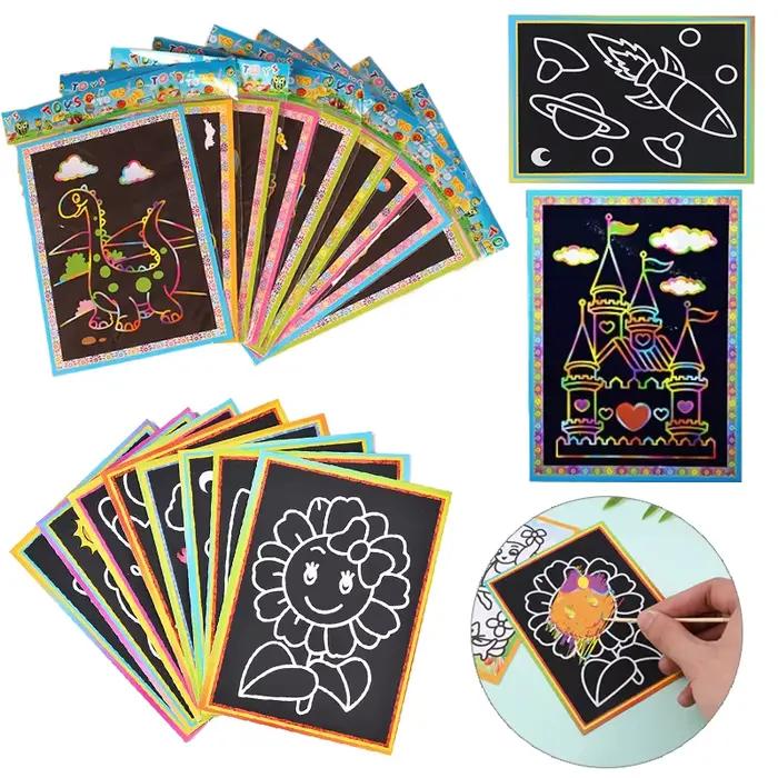 Jouets de peinture à gratter pour enfants