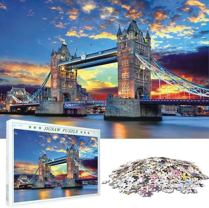 1000 pièces paysage célèbre Puzzle pour enfants adultes tour de Londres pont grand jeu