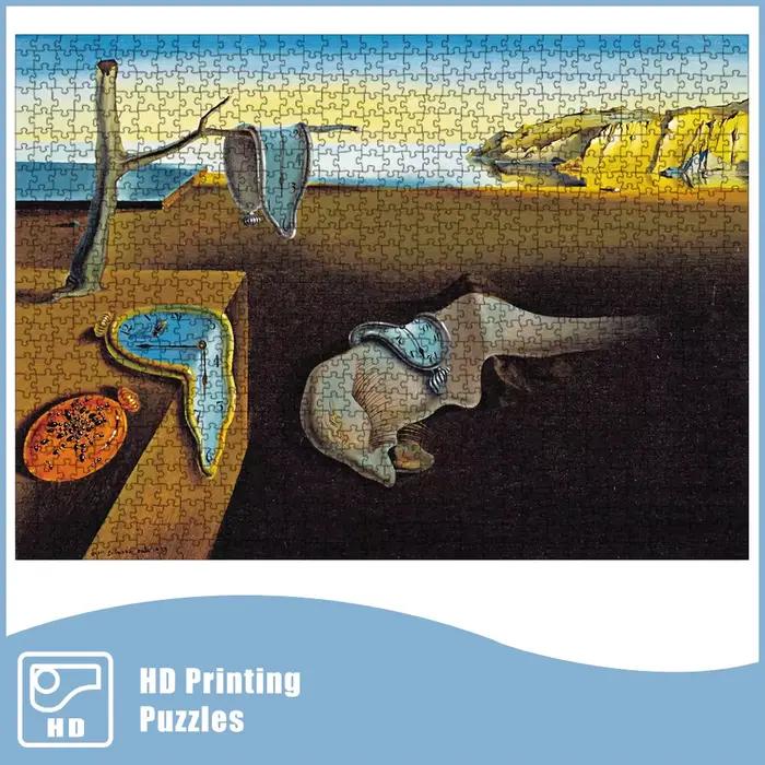 Puzzle 1000 pièces pour adultes, jouet de Collection de beaux-arts, Salvador Dali, la persistance de la mémoire