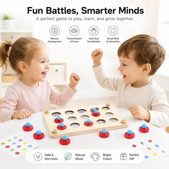 Échecs à mémoire de forme, jouets éducatifs pour enfants, formation à la Concentration, développement de la logique de réflexion, éducation Montessori