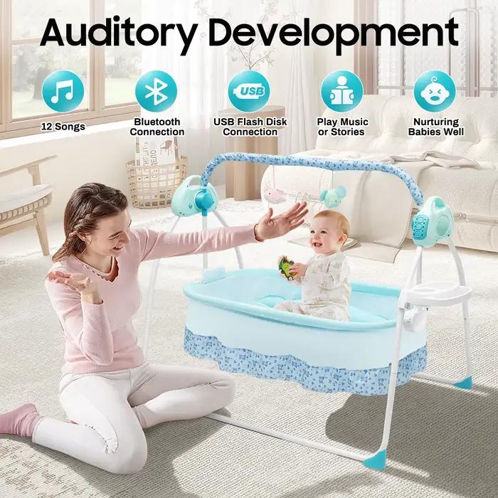 Balançoire portable pour bébé avec moustiquaire