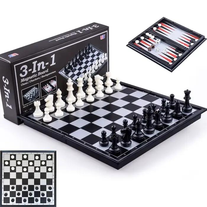 Jeu d'échecs magnétique pliable 25CM