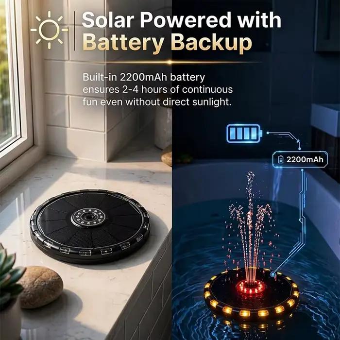 Fontaine de bain pour enfants avec lumière LED