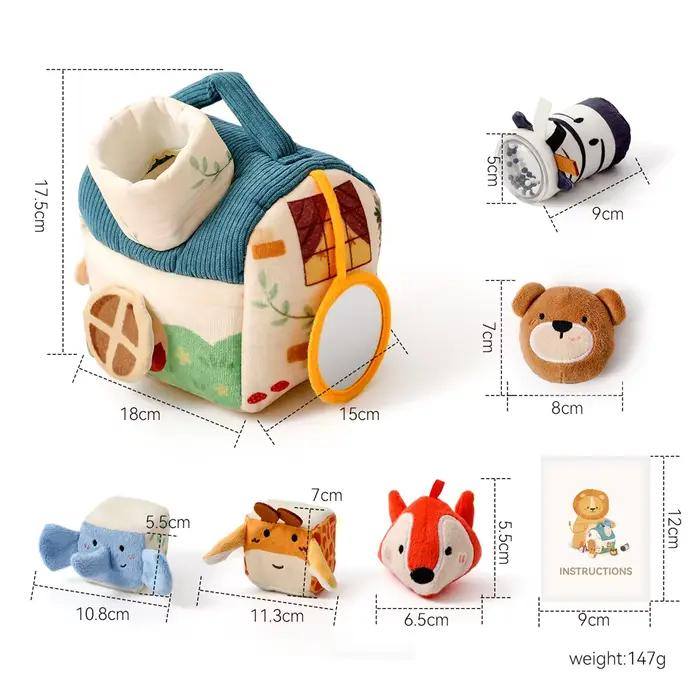 Jouet Montessori en peluche pour bébé