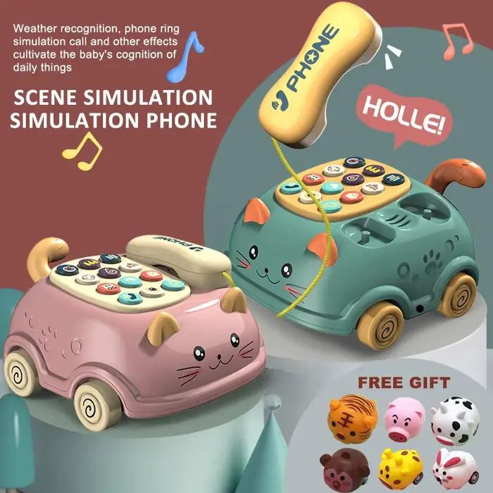 Jouets éducatifs bébés 0 12 mois lumières Montessori piano musical téléphone histoire filles enfants occaions spéciales