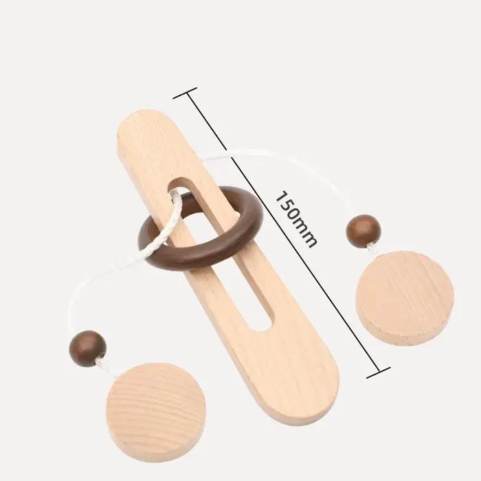 Jeu de déverrouillage intelligent : Casse-tête en bois Montessori pour enfants et adultes – Jeu de réflexion et de décompression