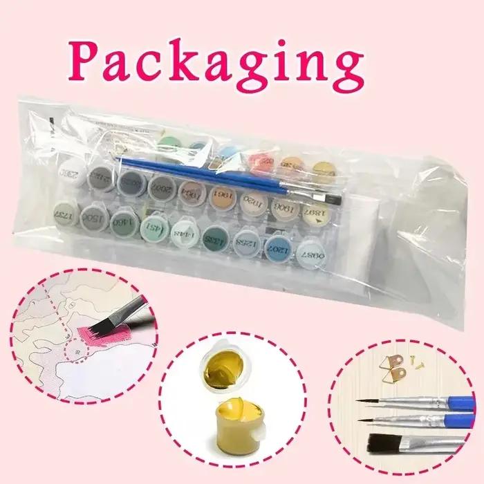 Peinture par numéros Chat : Kit de peinture numérique à l'huile DIY