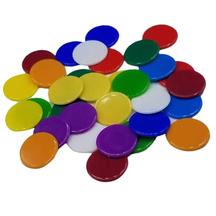 100 pièces puces de Bingo petits compteurs d'apprentissage marqueurs disques jetons de jeu mathématiques numéro salle de classe enfants jeux pour enfants