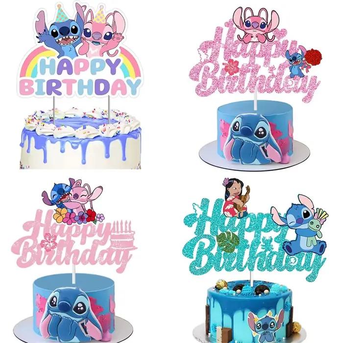 Décoration de gâteau Lilo de Disney pour enfants et adultes, fourniture de fête pour anniversaire, mariage, retour à l'école et plus encore