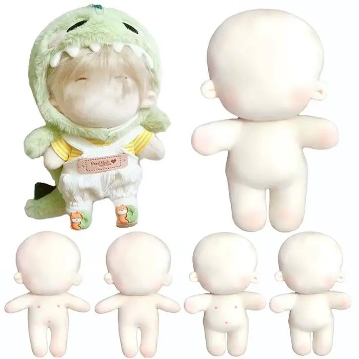 Cadeau changement Dressing jeu maison de jeu coton en peluche bricolage idoll poupée poupées corps broderie ou blanc