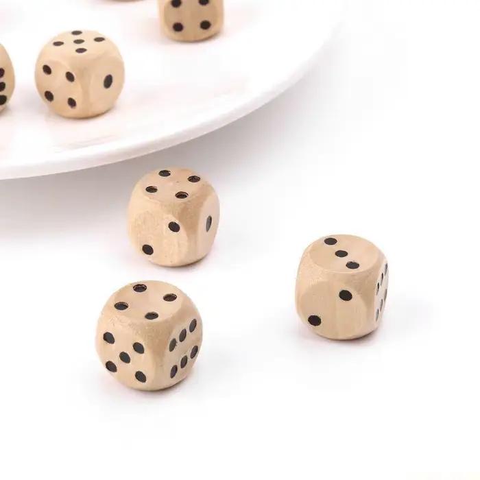 U2JB – dés numériques à 6 faces en bois