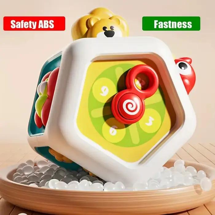 Cube d'activité mentaires orielle Montessori pour bébé, jouet d'apprentissage précoce, jouet de motricité fine, cadeaux de voyage