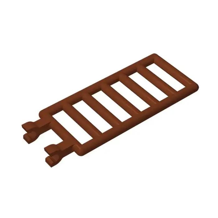 [24 pièces]【50g】 6020 7x3 Clôture trapézoïdale simple face avec pince, blocs de taille standard, pièces de création MOC DIY.