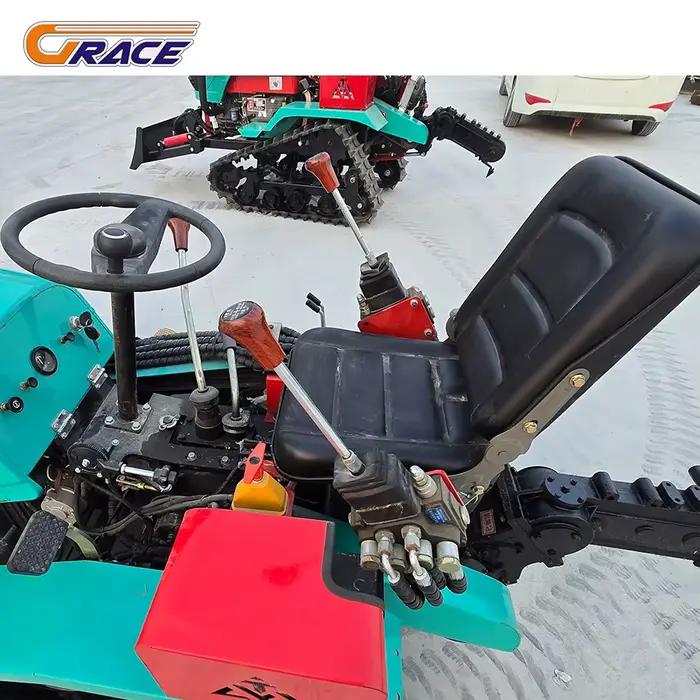 Nouveau tracteur chenillé 80 CV en promotion – Machine de construction hydraulique avec marteau et pince à griffes