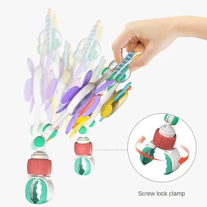 Arc Magique de Macroupta Jouet d'Activité Sensoriel pour Bébé Plastique ABS Dessin Animé pour Poussette et Siège de Voiture Occasions Spéciales Nouveau Né à 24 Mois