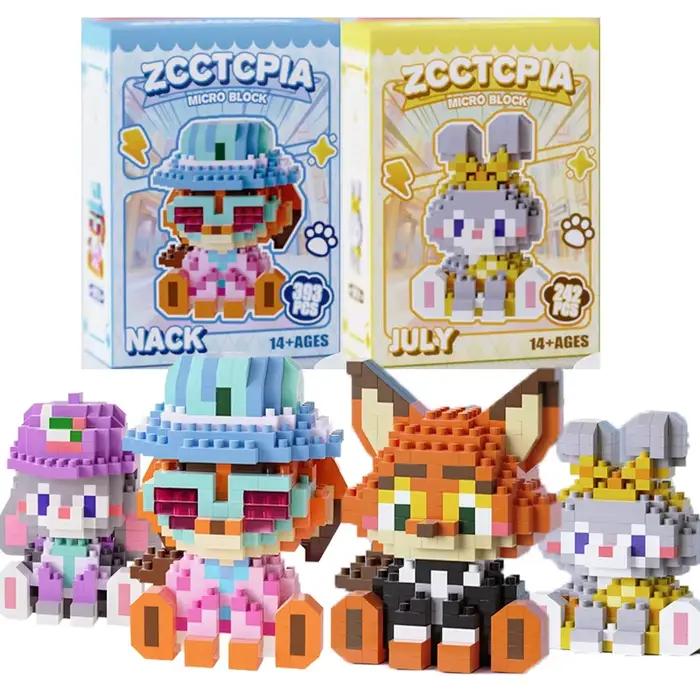 Zootopia – poupée renard en blocs de construction de dessins animés