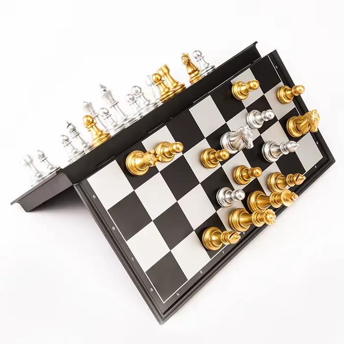Jeux de société magnétiques grand jeu d'échecs pour Match voyage Go jeu ensemble