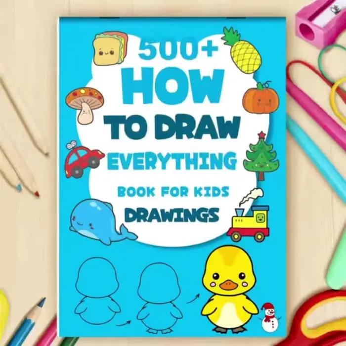 1 livre avec 32 pages sur la façon de dessiner étape par étape