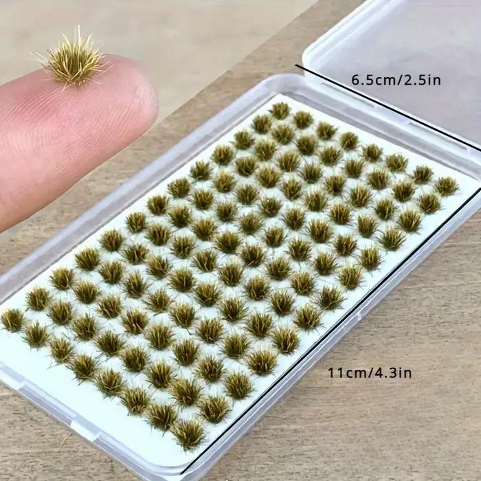 104 pièces/paquet touffe d'herbe statique