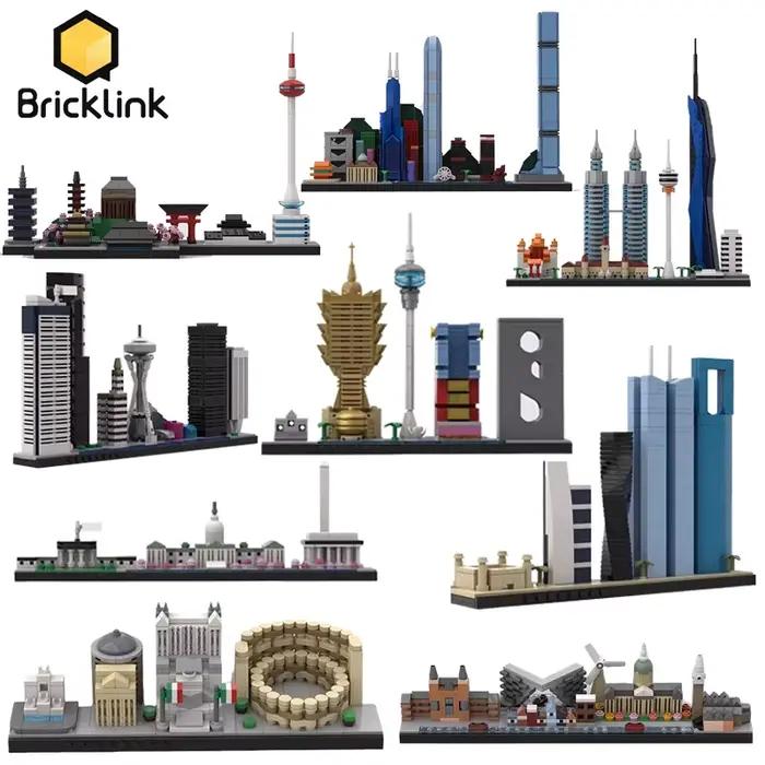 Bricklink City Skyline ensembles Kuala Lumpur Macao Washington Amsterdam Kyoto Seattle séoul Rome Street View blocs de construction jouets