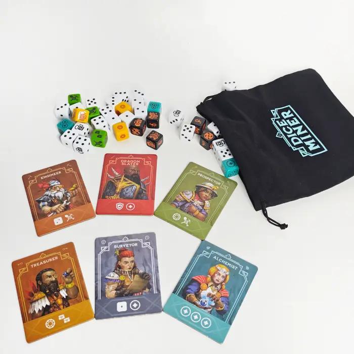 Jeu de société Dice Miner, Backer Pack, jeu de stratégie avec dés, idéal pour les fêtes de famille, cadeau idéal pour les festivals et les anniversaires
