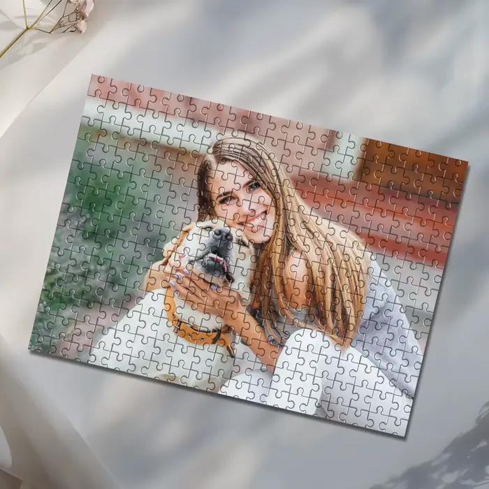 35/300/500/1000 pièces Puzzle photo personnalisé avec selfie, jouet DIY, décoration, objet de collection, cadeau de développement personnel, Noël