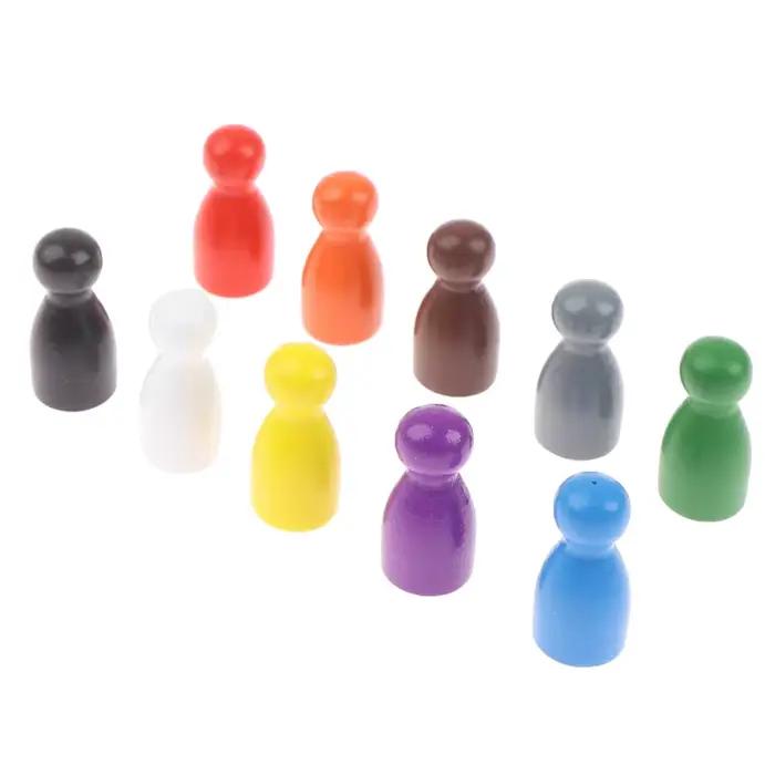 Nouvelles 100 pièces de pions en bois de diamètre standard, accessoires de jeu d'échecs, couleur de marquage.