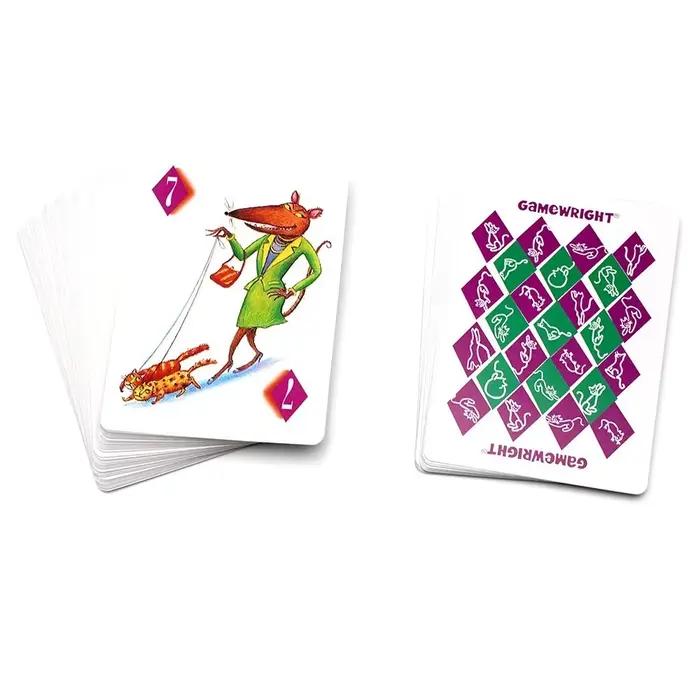 Jeu de cartes Rat A Tat Cat Fun Numbers avec thème animal et nature pour enfants et adultes occasions spéciales famille amis