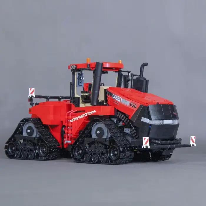 MOC RC Farm QuadTrac 620 tracteur et Elmer HaulMaster 2000 benne remorque bricolage idées créatives technologie jouet assemblage Puzzle cadeau