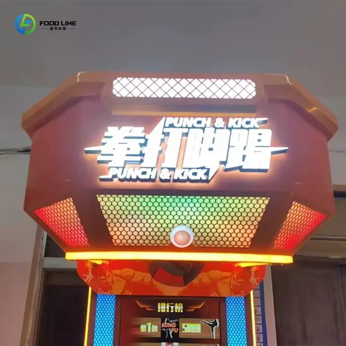 Machine de jeu d'arcade de boxe sportive à monnayeur, console de jeu électronique de frappe et de coup de pied, prix compétitif