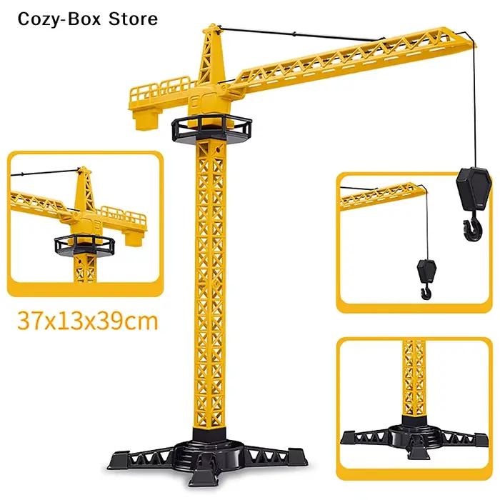 [ZY] Modèles de construction classiques en plastique moulé sous pression : Grue à tour, Chargeuse, Tracteur, Excavatrice [ZY]