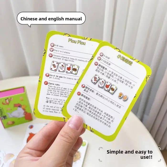 Jeu de société Chicken Chiu Chiu Grow Up sans enfants